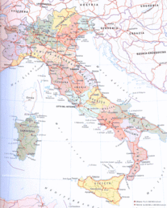 Cartina Italia Politica