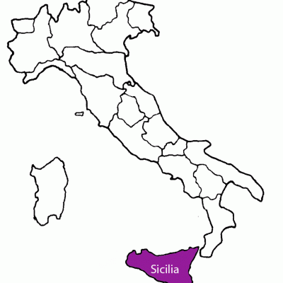 Región cartina sicilia